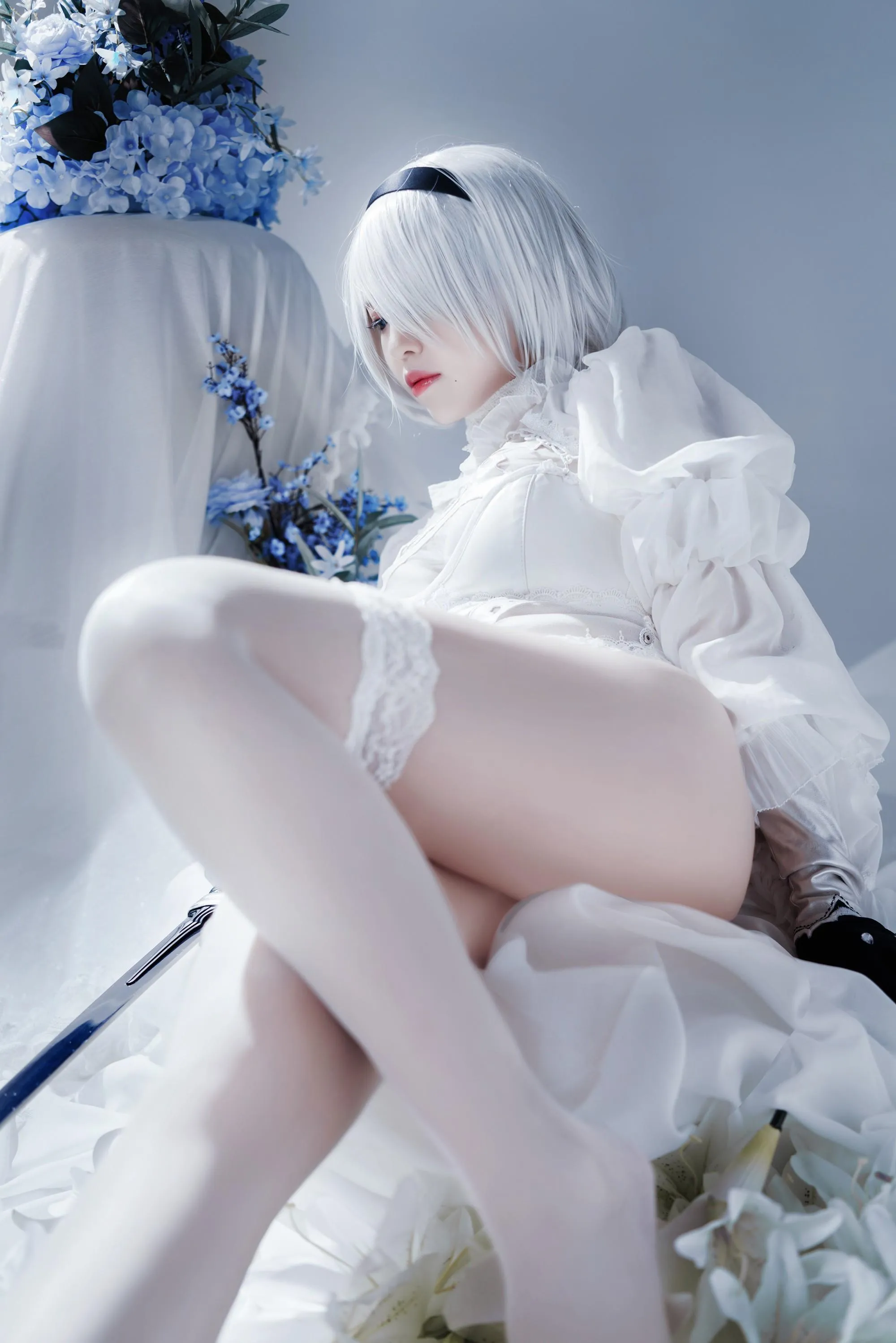 半半子 – NO.55 Automataヨルハ二号B型 白いドレス [51P]插图8